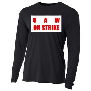 UAW Strike Striking UAW Workers Walkout Gift Design Cooling Performance Long Sleeve Crew