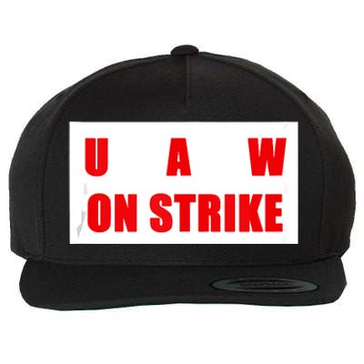 UAW Strike Striking UAW Workers Walkout Gift Design Wool Snapback Cap