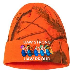 UAW Strong Solidarity UAW Proud Union UAW Laborer Worker Kati Licensed 12" Camo Beanie