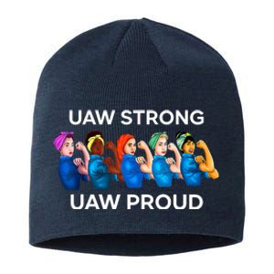 UAW Strong Solidarity UAW Proud Union UAW Laborer Worker Sustainable Beanie