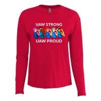 UAW Strong Solidarity UAW Proud Union UAW Laborer Worker Womens Cotton Relaxed Long Sleeve T-Shirt