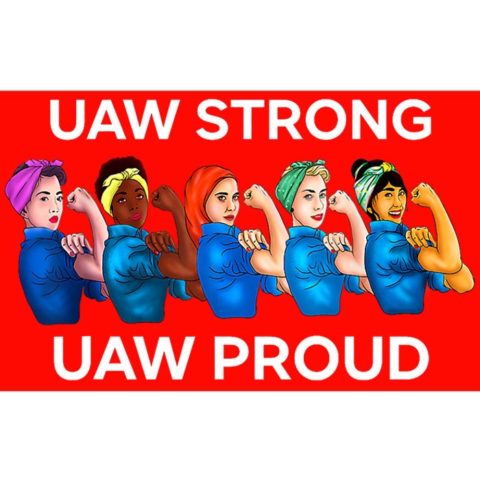 UAW Strong Solidarity UAW Proud Union UAW Laborer Worker Bumper Sticker