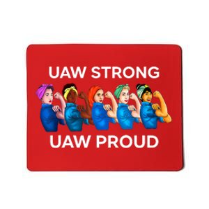 UAW Strong Solidarity UAW Proud Union UAW Laborer Worker Mousepad