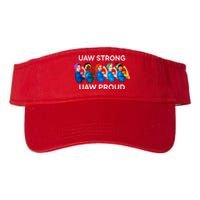 UAW Strong Solidarity UAW Proud Union UAW Laborer Worker Valucap Bio-Washed Visor