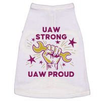 UAW Strong Solidarity UAW Proud Union UAW Laborer Worker Doggie Tank