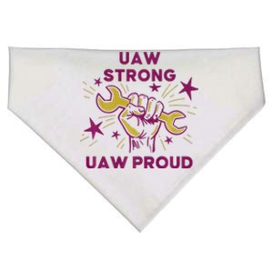 UAW Strong Solidarity UAW Proud Union UAW Laborer Worker USA-Made Doggie Bandana