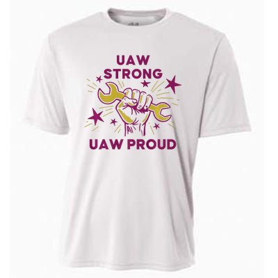 UAW Strong Solidarity UAW Proud Union UAW Laborer Worker Cooling Performance Crew T-Shirt