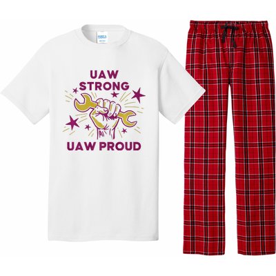 UAW Strong Solidarity UAW Proud Union UAW Laborer Worker Pajama Set