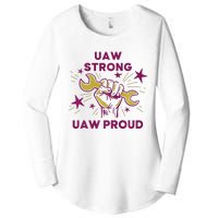 UAW Strong Solidarity UAW Proud Union UAW Laborer Worker Women's Perfect Tri Tunic Long Sleeve Shirt