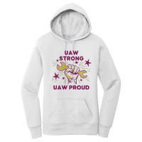 UAW Strong Solidarity UAW Proud Union UAW Laborer Worker Women's Pullover Hoodie