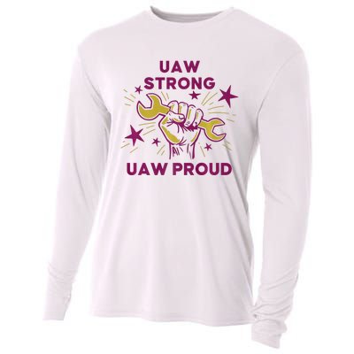 UAW Strong Solidarity UAW Proud Union UAW Laborer Worker Cooling Performance Long Sleeve Crew