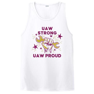 UAW Strong Solidarity UAW Proud Union UAW Laborer Worker PosiCharge Competitor Tank