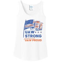 UAW Strong Solidarity UAW Proud Union UAW Strike Ladies Essential Tank