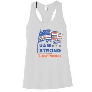 UAW Strong Solidarity UAW Proud Union UAW Strike Women's Racerback Tank