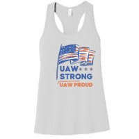 UAW Strong Solidarity UAW Proud Union UAW Strike Women's Racerback Tank