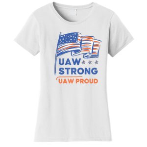 UAW Strong Solidarity UAW Proud Union UAW Strike Women's T-Shirt