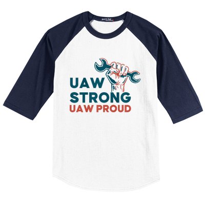 UAW Strong Solidarity UAW Proud Baseball Sleeve Shirt