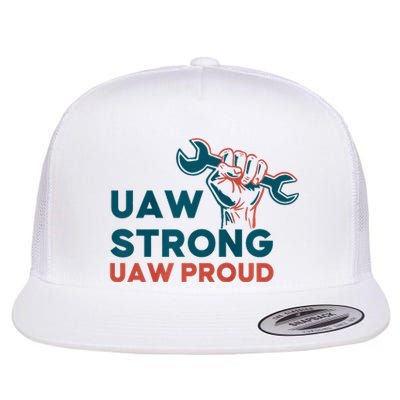 UAW Strong Solidarity UAW Proud Flat Bill Trucker Hat