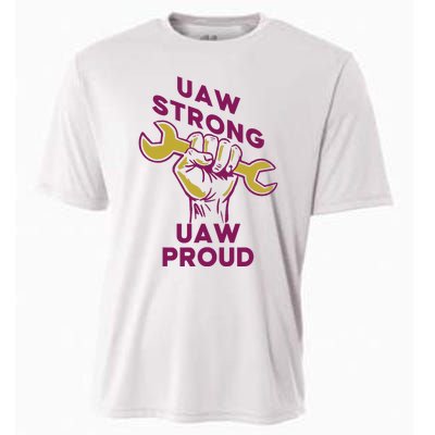 UAW Strong Solidarity UAW Proud Union UAW Strike Cooling Performance Crew T-Shirt