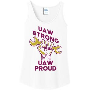 UAW Strong Solidarity UAW Proud Union UAW Strike Ladies Essential Tank