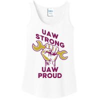 UAW Strong Solidarity UAW Proud Union UAW Strike Ladies Essential Tank