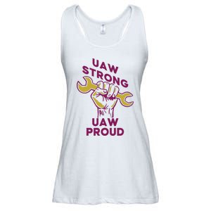 UAW Strong Solidarity UAW Proud Union UAW Strike Ladies Essential Flowy Tank