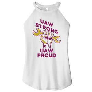 UAW Strong Solidarity UAW Proud Union UAW Strike Women's Perfect Tri Rocker Tank