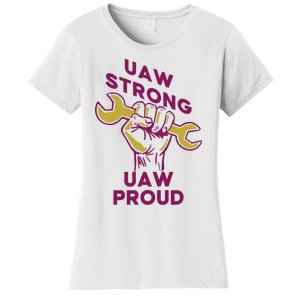 UAW Strong Solidarity UAW Proud Union UAW Strike Women's T-Shirt