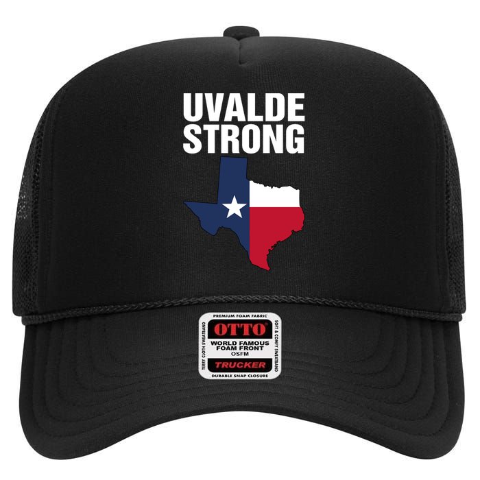 Uvalde Strong Shirt Pray For Texas Uvalde Strong Trendy High Crown Mesh Back Trucker Hat