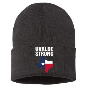 Uvalde Strong Shirt Pray For Texas Uvalde Strong Trendy Sustainable Knit Beanie