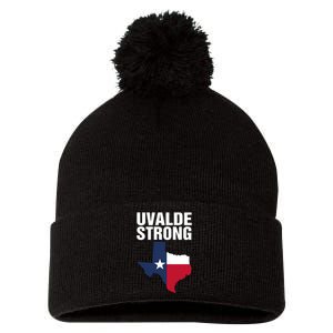 Uvalde Strong Shirt Pray For Texas Uvalde Strong Trendy Pom Pom 12in Knit Beanie