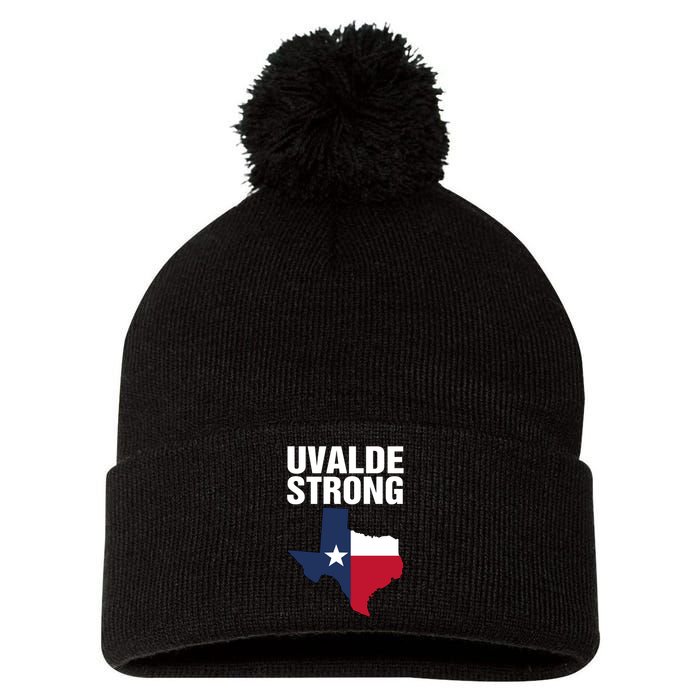 Uvalde Strong Shirt Pray For Texas Uvalde Strong Trendy Pom Pom 12in Knit Beanie