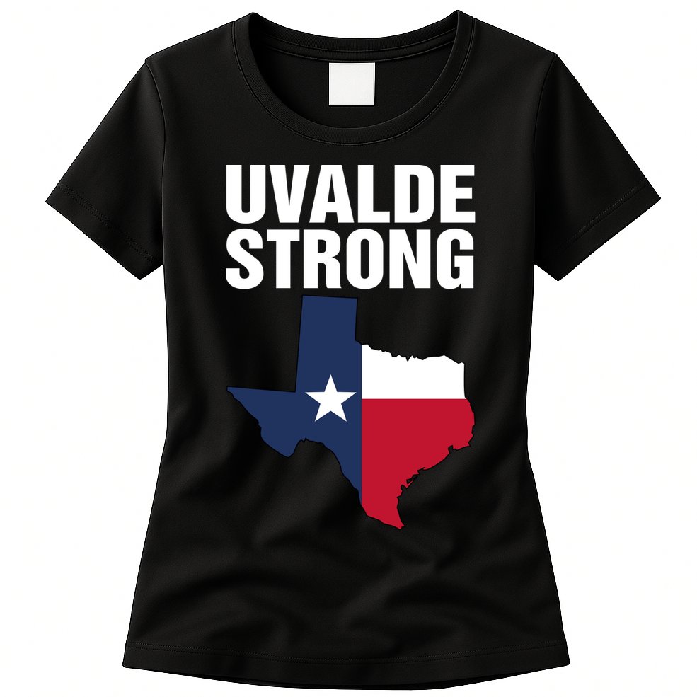 Uvalde Strong Shirt Pray For Texas Uvalde Strong Trendy Womens T-Shirt
