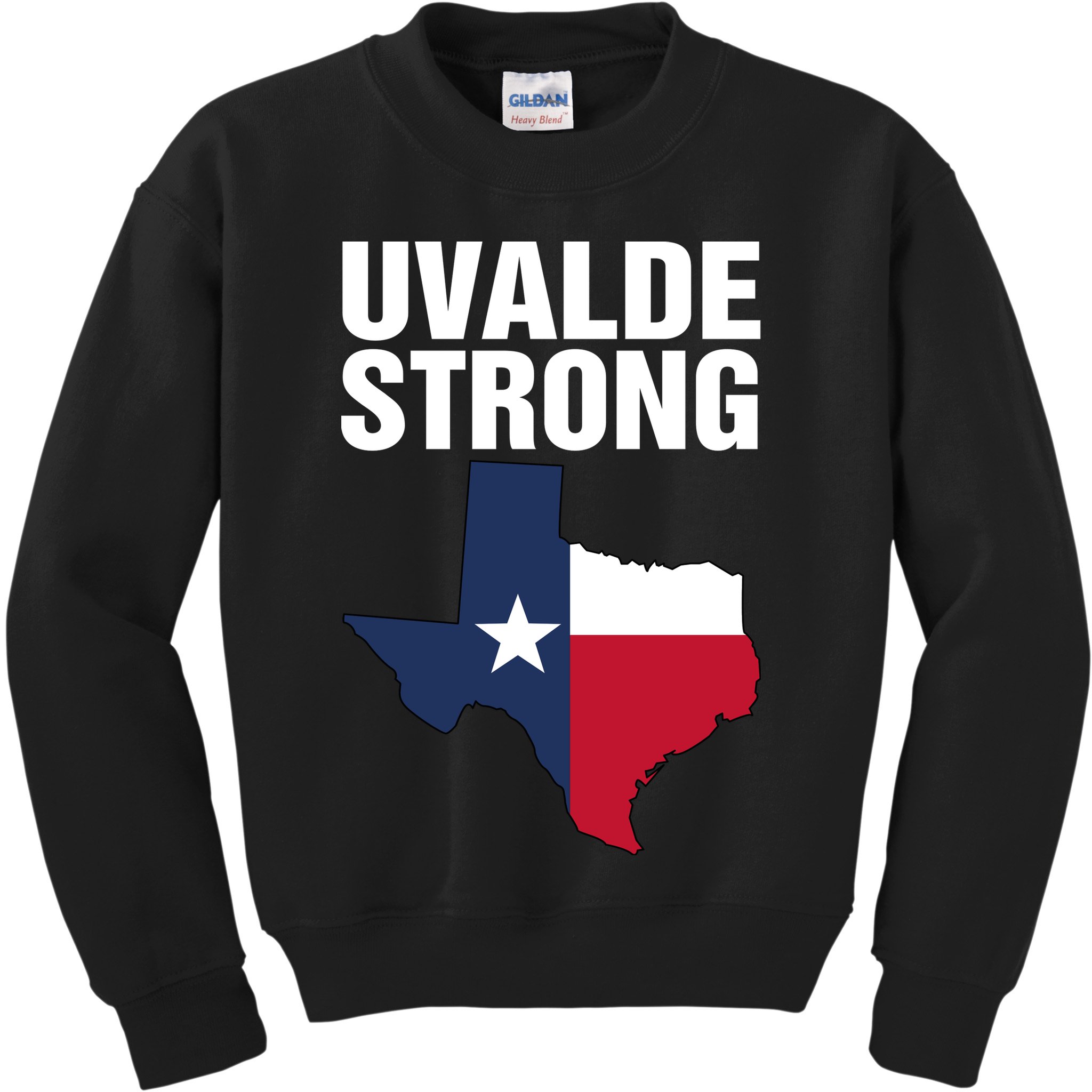 Uvalde Strong Shirt Pray For Texas Uvalde Strong Trendy Kids Sweatshirt