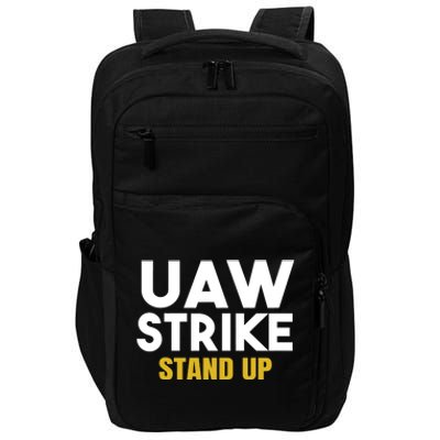 Uaw Strike Stand Up United Auto Workers Union Uaw Strong Red Impact Tech Backpack