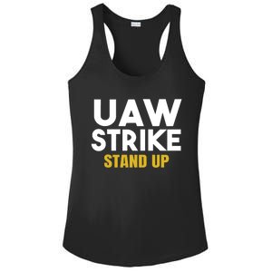 Uaw Strike Stand Up United Auto Workers Union Uaw Strong Red Ladies PosiCharge Competitor Racerback Tank