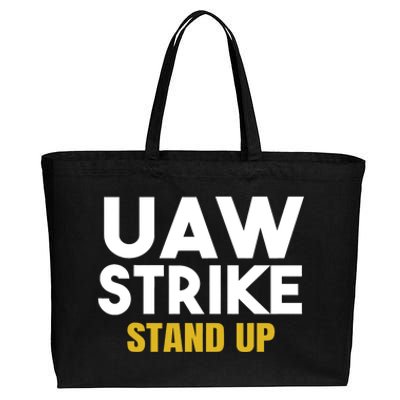 Uaw Strike Stand Up United Auto Workers Union Uaw Strong Red Cotton Canvas Jumbo Tote