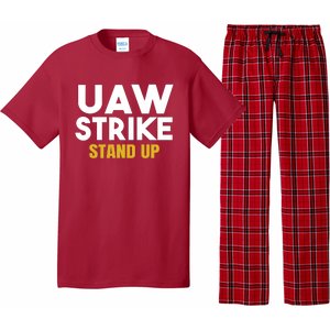 Uaw Strike Stand Up United Auto Workers Union Uaw Strong Red Pajama Set