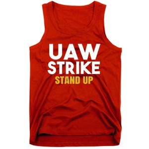 Uaw Strike Stand Up United Auto Workers Union Uaw Strong Red Tank Top