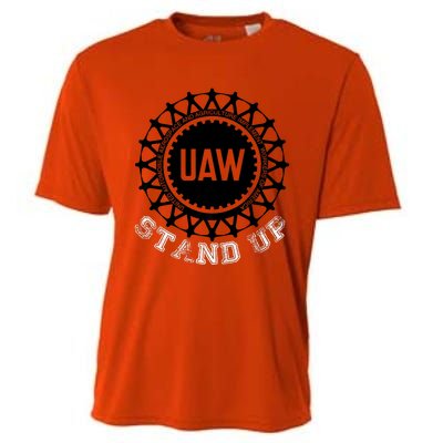 Uaw Strike Stand Up Uaw United Auto Workers Union Uaw Red Cooling Performance Crew T-Shirt