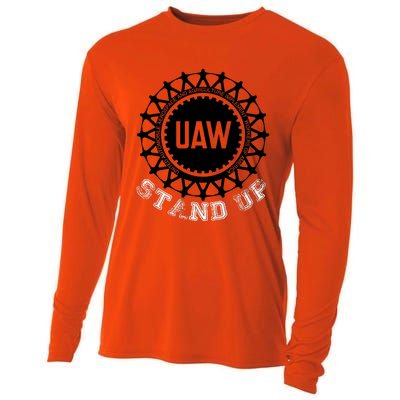 Uaw Strike Stand Up Uaw United Auto Workers Union Uaw Red Cooling Performance Long Sleeve Crew