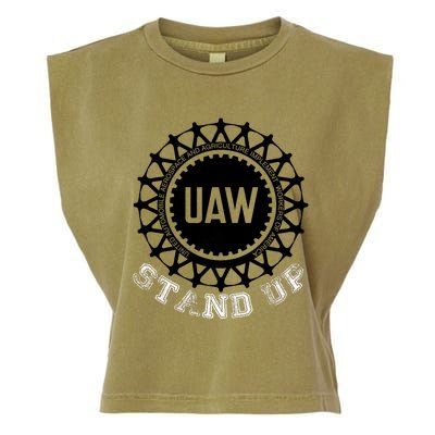 Uaw Strike Stand Up Uaw United Auto Workers Union Uaw Red Garment-Dyed Women's Muscle Tee