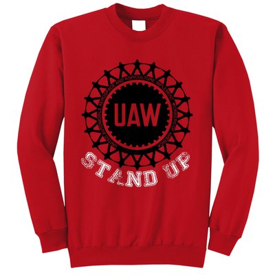 Uaw Strike Stand Up Uaw United Auto Workers Union Uaw Red Sweatshirt