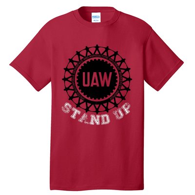 Uaw Strike Stand Up Uaw United Auto Workers Union Uaw Red Tall T-Shirt