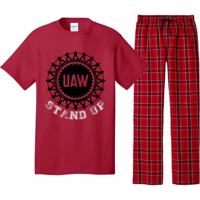 Uaw Strike Stand Up Uaw United Auto Workers Union Uaw Red Pajama Set