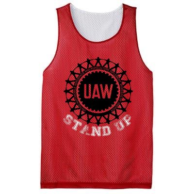 Uaw Strike Stand Up Uaw United Auto Workers Union Uaw Red Mesh Reversible Basketball Jersey Tank