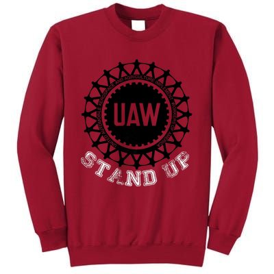 Uaw Strike Stand Up Uaw United Auto Workers Union Uaw Red Tall Sweatshirt