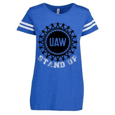 Uaw Strike Stand Up Uaw United Auto Workers Union Uaw Red Enza Ladies Jersey Football T-Shirt