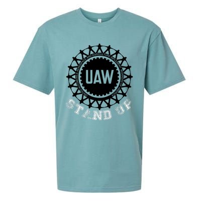 Uaw Strike Stand Up Uaw United Auto Workers Union Uaw Red Sueded Cloud Jersey T-Shirt