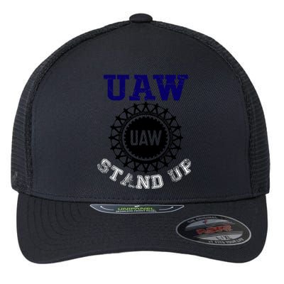 Uaw Strike Stand Up United Auto Workers Union Uaw Red Trending Flexfit Unipanel Trucker Cap